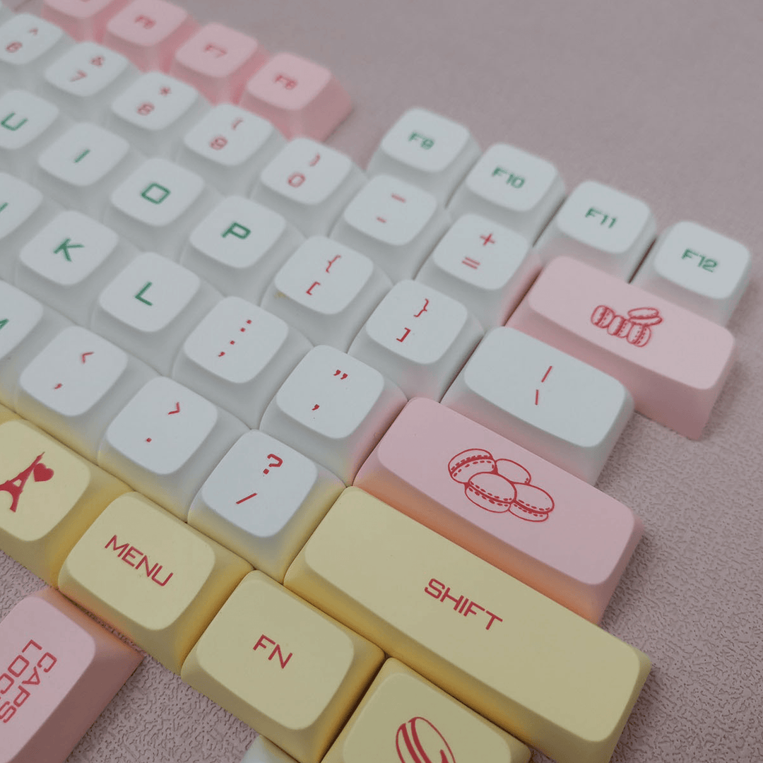 Macaroons - XDA - 125 Keycaps - kromekeycaps