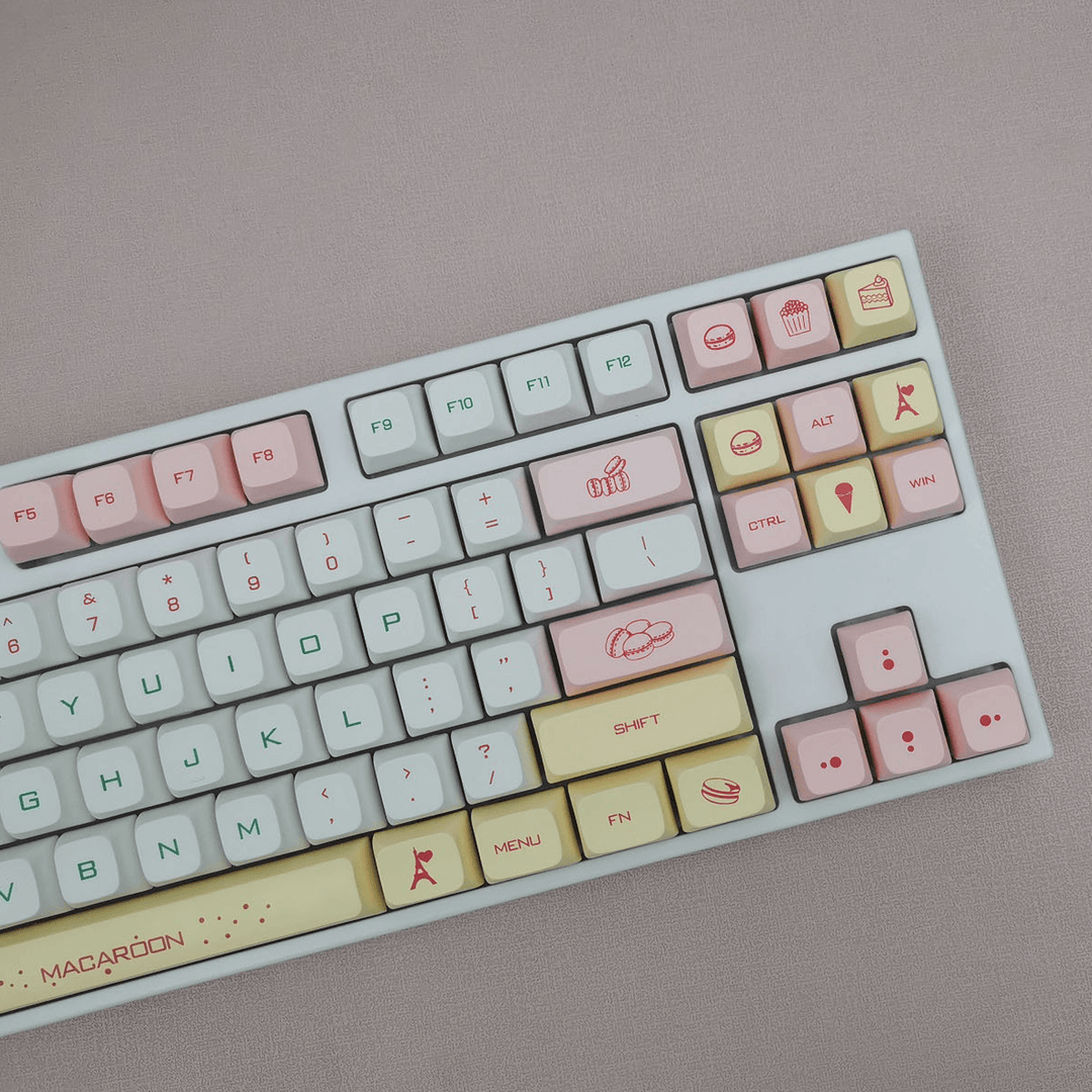 Macaroons - XDA - 125 Keycaps - kromekeycaps