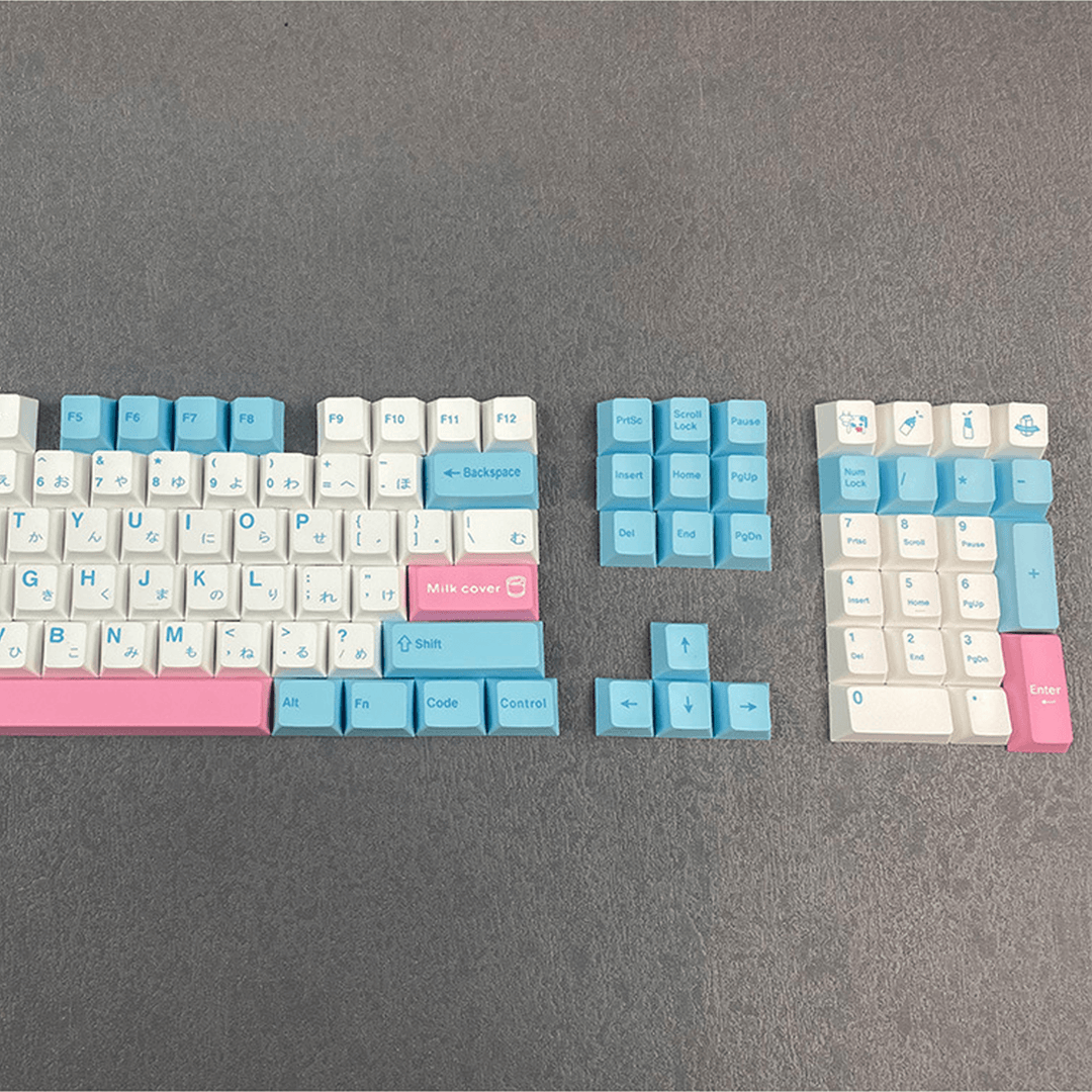 Milk - XDA - 140 Keycaps - kromekeycaps