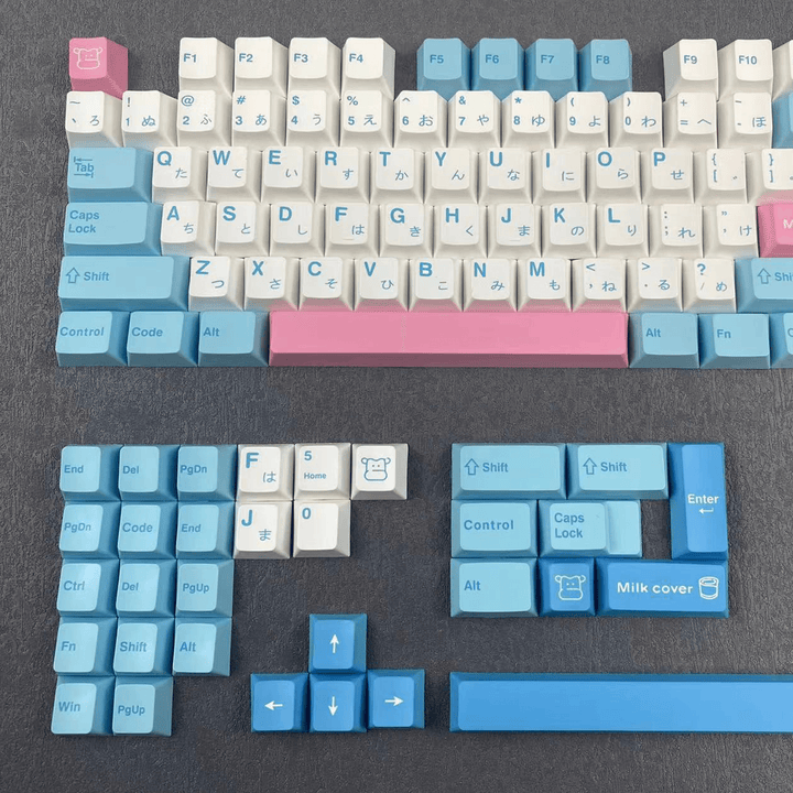 Milk - XDA - 140 Keycaps Krome Keycaps LTD dyesub