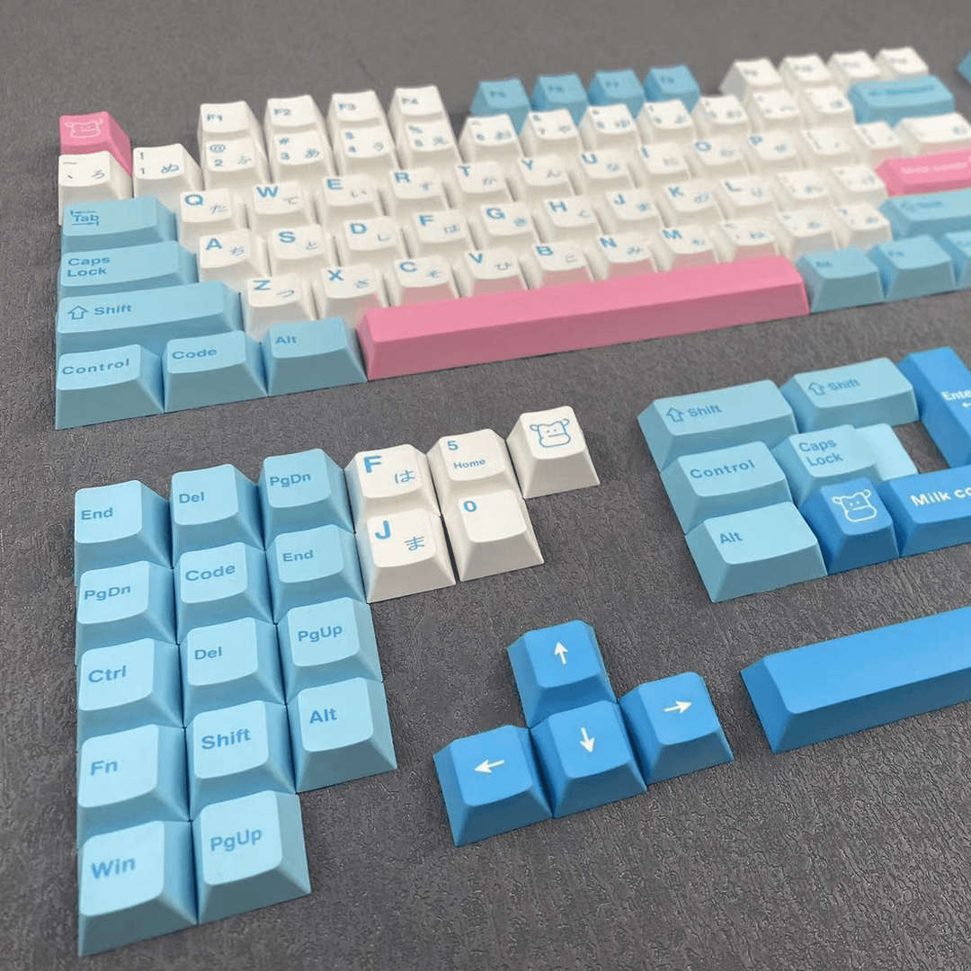 Milk - XDA - 140 Keycaps - kromekeycaps