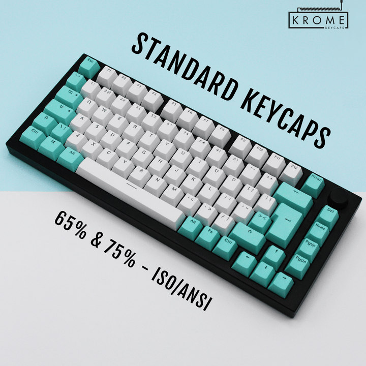 65/75% - ISO/ANSI - Create Your Own Standard - Dual Colour Way - kromekeycaps