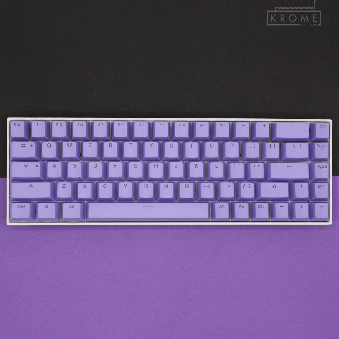 Purple Backlit Keycaps - 65/75% Krome Keycaps LTD Single Colour, USA