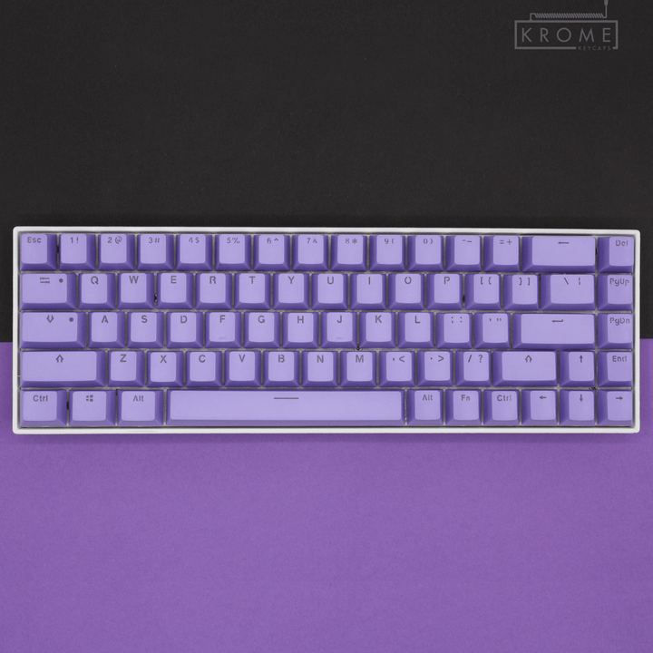 Purple Backlit Keycaps - 65/75% Krome Keycaps LTD Single Colour, USA