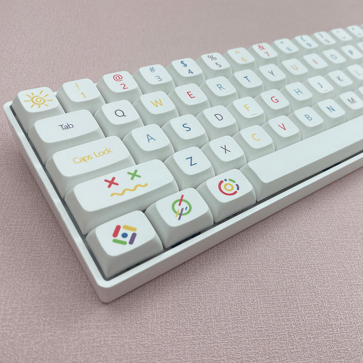 Rainbow - XDA - 127 Keycaps - kromekeycaps