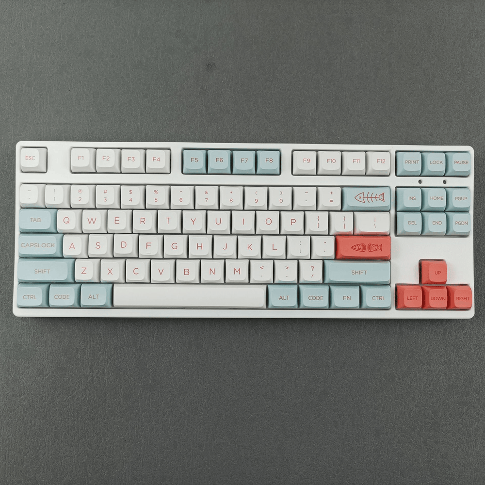 Salmon - XDA - 141 Keycaps - kromekeycaps