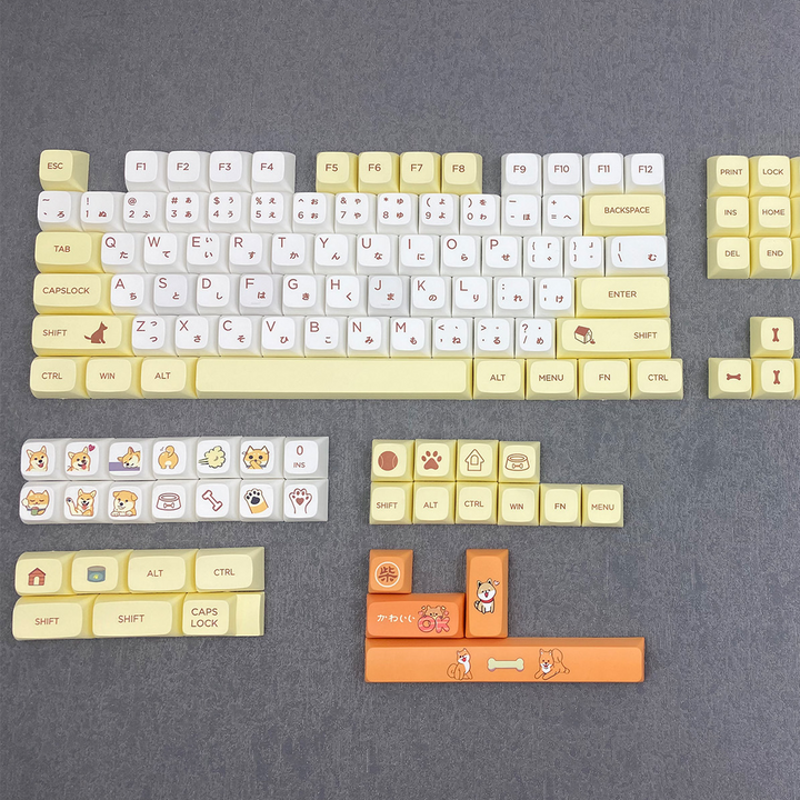 Shiba - XDA - 139 Keycaps Krome Keycaps LTD dyesub