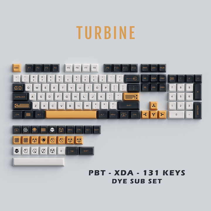 Turbine - XDA - 131 Keycaps Krome Keycaps LTD dyesub